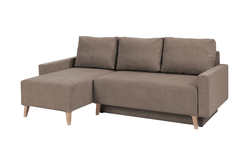 OVIEDO Divanbäddsoffa 225x140x88 cm - Brun - Möbler - Vardagsrum - Bäddsoffor