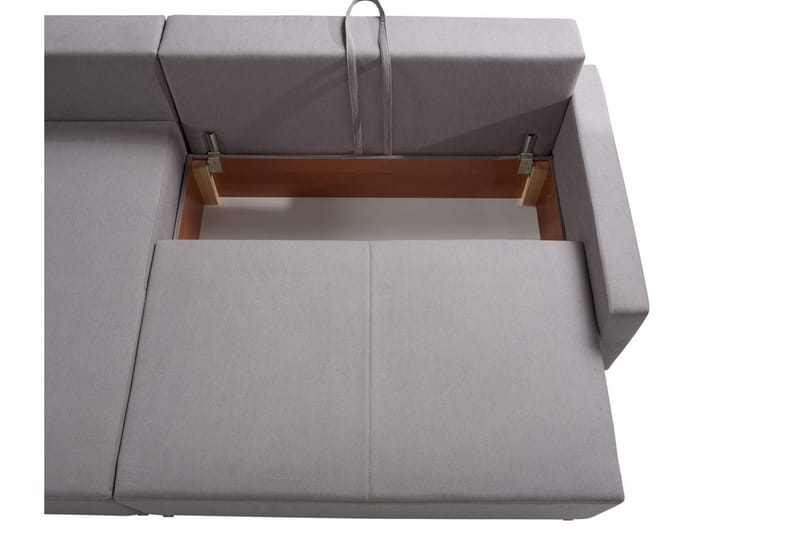 Oviedo Divanbäddsoffa 225x140x88 cm - Grå/Lila - Möbler - Vardagsrum - Bäddsoffor