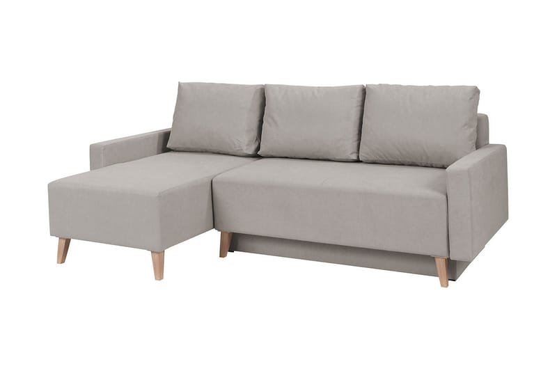 OVIEDO Divanbäddsoffa 225x140x88 cm - lila/grå - Bäddsoffor - Bäddsoffa divan