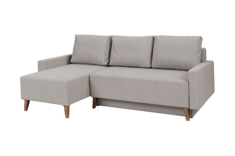 OVIEDO Divanbäddsoffa 225x140x88 cm - lila/grå - Bäddsoffor - Bäddsoffa divan