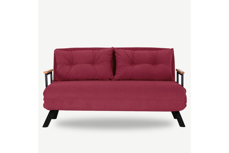 Palmerston Bäddsoffa 2-sits 175x133 cm Röd - Bäddsoffor - 2-sits bäddsoffa