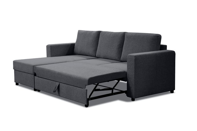 Paris Bäddsoffa 3-sits med Divan Vändbar - Grå - Möbler - Vardagsrum - Bäddsoffor