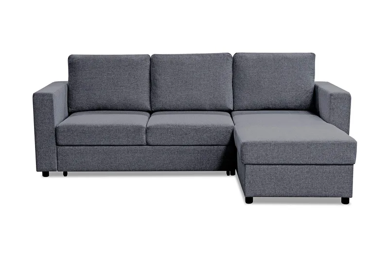 Paris Bäddsoffa 3-sits med Divan Vändbar - Grå - Möbler - Vardagsrum - Bäddsoffor