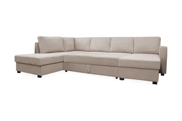Paris U-Bäddsoffa - Beige - Möbler - Vardagsrum - Bäddsoffor - U bäddsoffa