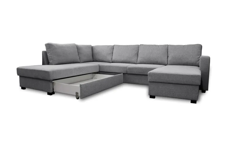 Paris U-Bäddsoffa Vänster - Ljusgrå - Möbler - Vardagsrum - Bäddsoffor - U bäddsoffa