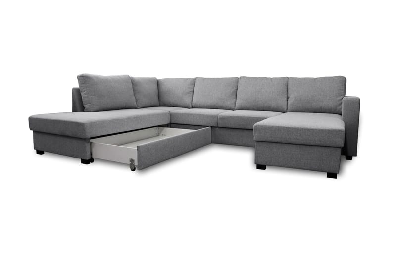 Paris U-Bäddsoffa Vänster - Ljusgrå - Möbler - Vardagsrum - Bäddsoffor - U bäddsoffa
