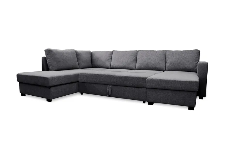 Paris U-Bäddsoffa Vänster - Mörkgrå - Möbler - Vardagsrum - Bäddsoffor - U bäddsoffa