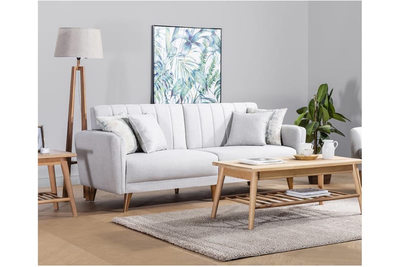 PARTICIA Bäddsoffa 3-sits Beige - Möbler - Vardagsrum - Bäddsoffor