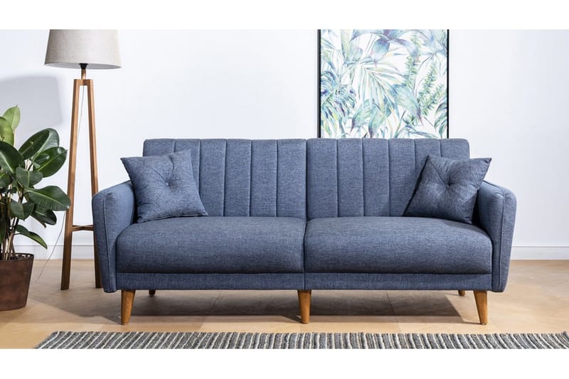 PARTICIA Bäddsoffa 3-sits Mörkblå - Möbler - Vardagsrum - Bäddsoffor