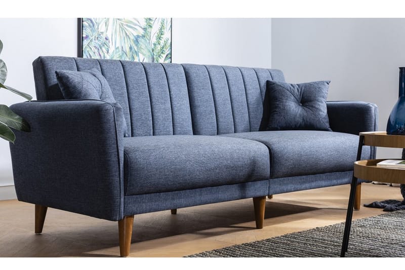 PARTICIA Bäddsoffa 3-sits Mörkblå - Möbler - Vardagsrum - Bäddsoffor