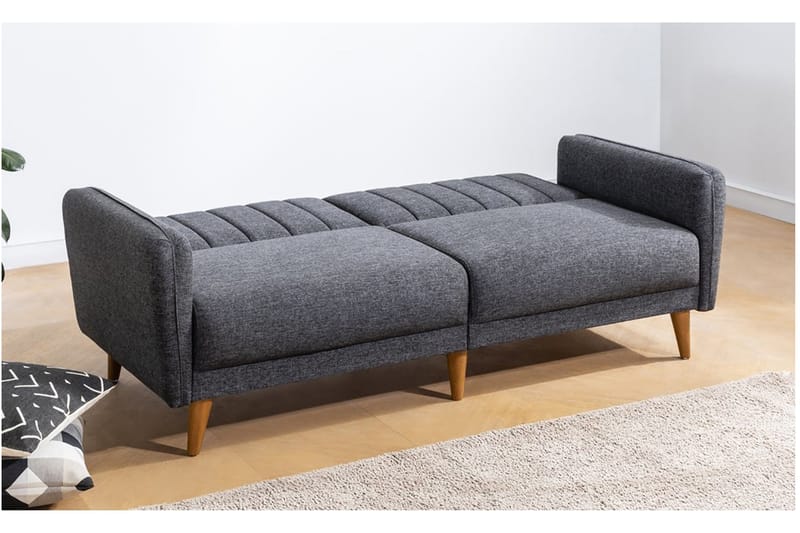 PARTICIA Bäddsoffa 3-sits Mörkgrå - Möbler - Vardagsrum - Bäddsoffor