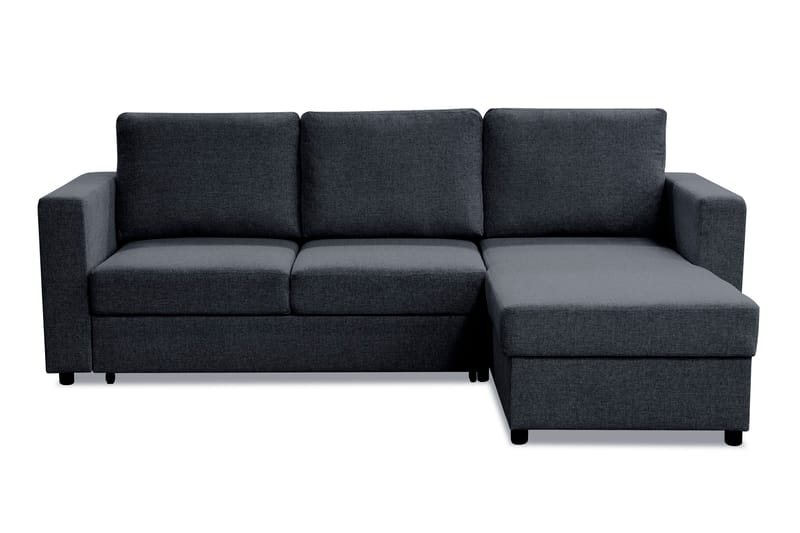 PAXTON Bäddsoffa 3-sits med Divan Vändbar Mörkgrå - Bäddsoffor - Bäddsoffa divan