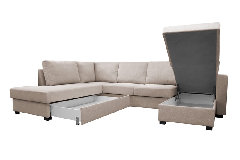 PAXTON U-Bäddsoffa Beige - Möbler - Vardagsrum - Bäddsoffor - U bäddsoffa