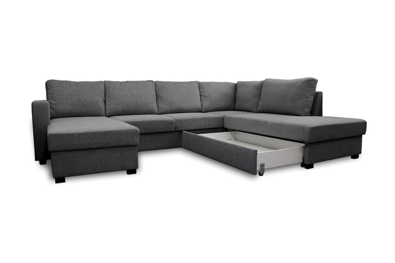 PAXTON U-Bäddsoffa Höger Grå - Möbler - Vardagsrum - Bäddsoffor - U bäddsoffa