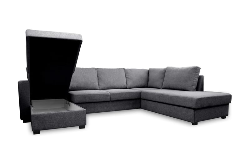 PAXTON U-Bäddsoffa Höger Grå - Möbler - Vardagsrum - Bäddsoffor - U bäddsoffa
