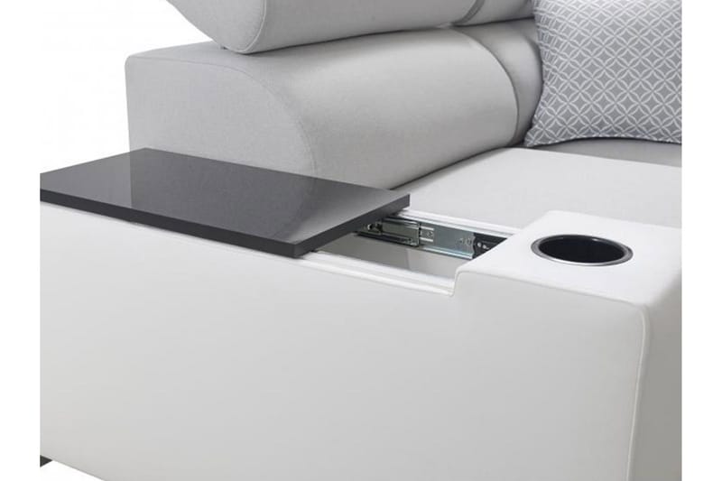 Perseo Divanbäddsoffa 282x205x95 cm LED-belysning - Beige/Grå/Vit - Möbler - Vardagsrum - Bäddsoffor