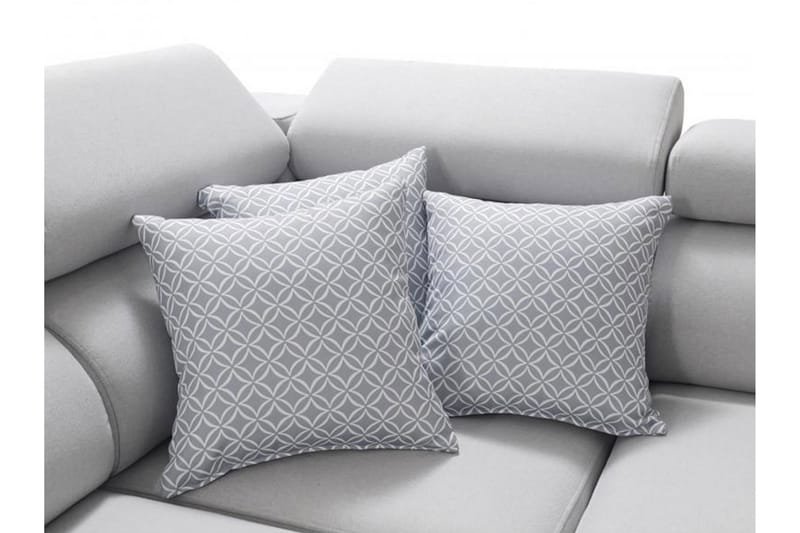 Perseo Divanbäddsoffa 358x282x95 cm LED-belysning - Grå/Vit - Möbler - Vardagsrum - Bäddsoffor