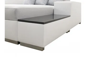 Perseo Divanbäddsoffa 358x282x95 cm LED-belysning - Grå/Vit - Möbler - Vardagsrum - Bäddsoffor - Hörnbäddsoffa