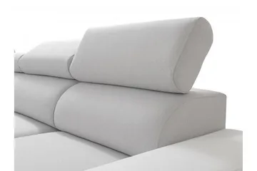 Perseo Divanbäddsoffa 358x282x95 cm LED-belysning - Grå/Vit - Möbler - Vardagsrum - Bäddsoffor - Hörnbäddsoffa
