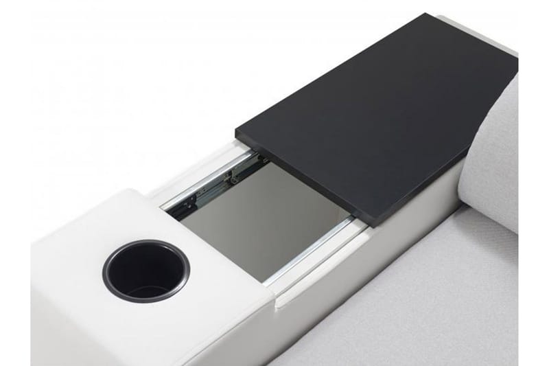 Perseo Divanbäddsoffa 358x282x95 cm LED-belysning - Grå/Vit - Möbler - Vardagsrum - Bäddsoffor