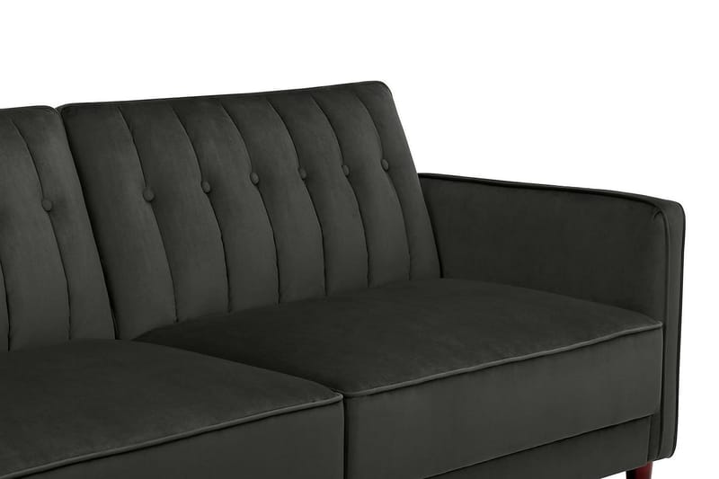 PIN TUFTED 2-sits Bäddsoffa Sammet/Grå - Dorel Home - Möbler - Vardagsrum - Bäddsoffor