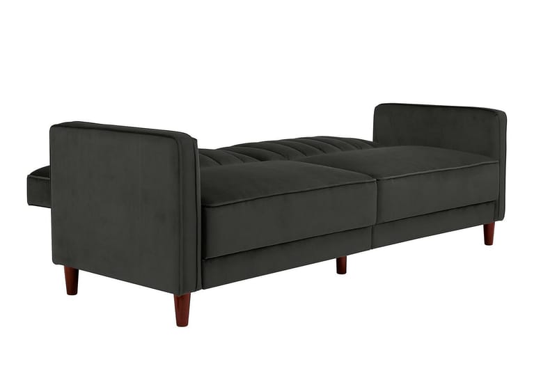 PIN TUFTED 2-sits Bäddsoffa Sammet/Grå - Dorel Home - Möbler - Vardagsrum - Bäddsoffor