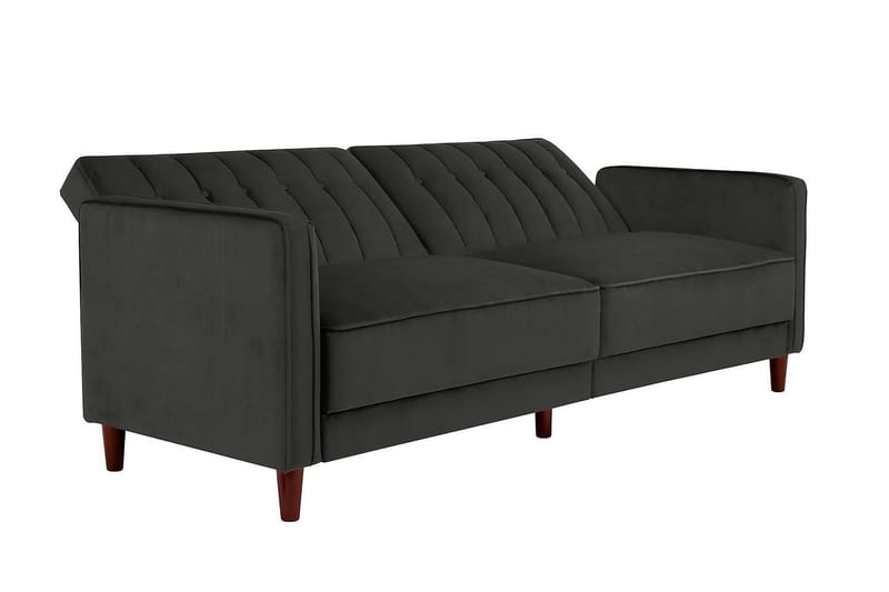 PIN TUFTED 2-sits Bäddsoffa Sammet/Grå - Dorel Home - Möbler - Vardagsrum - Bäddsoffor