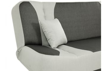 Pinto 3-sits Rektangulär Bäddsoffa i Tyg - Röd|Svart - Möbler - Vardagsrum - Bäddsoffor