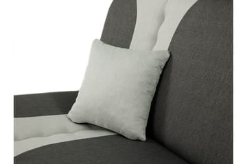 Pinto 3-sits Rektangulär Bäddsoffa i Tyg - Röd|Svart - Möbler - Vardagsrum - Bäddsoffor
