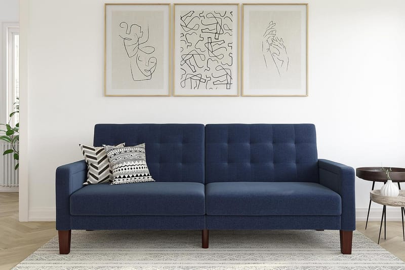 Porter 2-sits Bäddsoffa Linneblå - Dorel Home - Möbler - Vardagsrum - Bäddsoffor