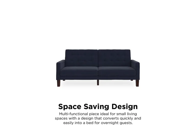 Porter 2-sits Bäddsoffa Linneblå - Dorel Home - Möbler - Vardagsrum - Bäddsoffor