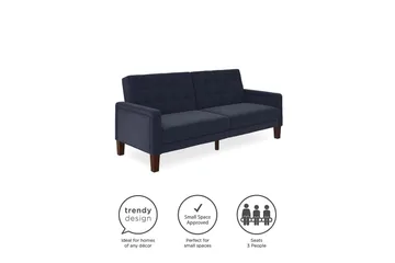Porter 2-sits Bäddsoffa Linneblå - Dorel Home - Möbler - Vardagsrum - Bäddsoffor