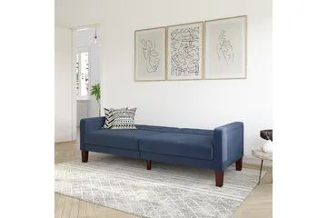 Porter 2-sits Bäddsoffa Linneblå - Dorel Home - Möbler - Vardagsrum - Bäddsoffor