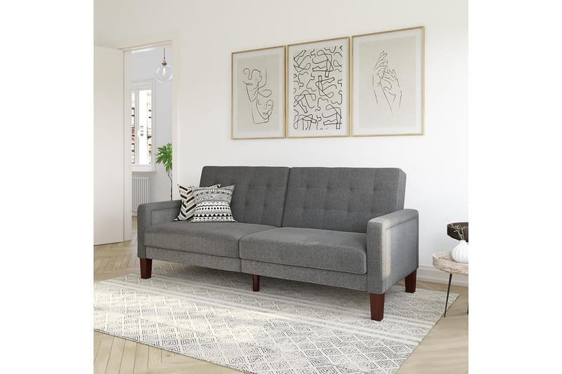 PORTER 2-sits Bäddsoffa Linnegrå - Dorel Home - Möbler - Vardagsrum - Bäddsoffor