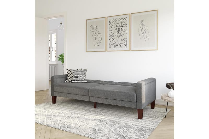 PORTER 2-sits Bäddsoffa Linnegrå - Dorel Home - Möbler - Vardagsrum - Bäddsoffor