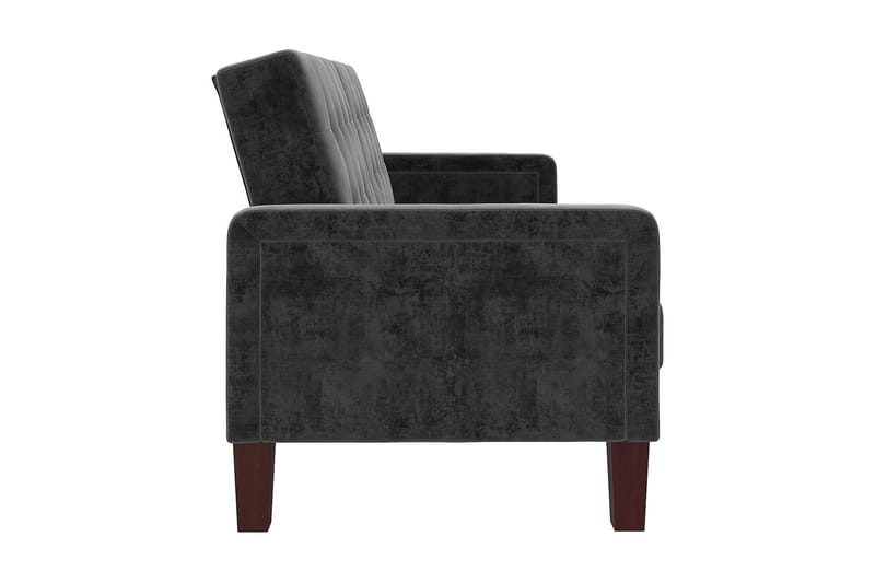 PORTER 2-sits Bäddsoffa Sammet/Grå - Dorel Home - Möbler - Vardagsrum - Bäddsoffor