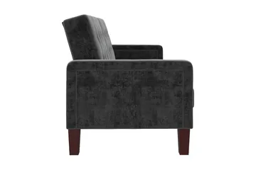 Porter 2-sits Bäddsoffa Sammet/Grå - Dorel Home - Möbler - Vardagsrum - Bäddsoffor