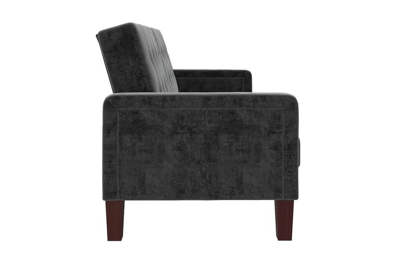 Porter 2-sits Bäddsoffa Sammet/Grå - Dorel Home - Möbler - Vardagsrum - Bäddsoffor