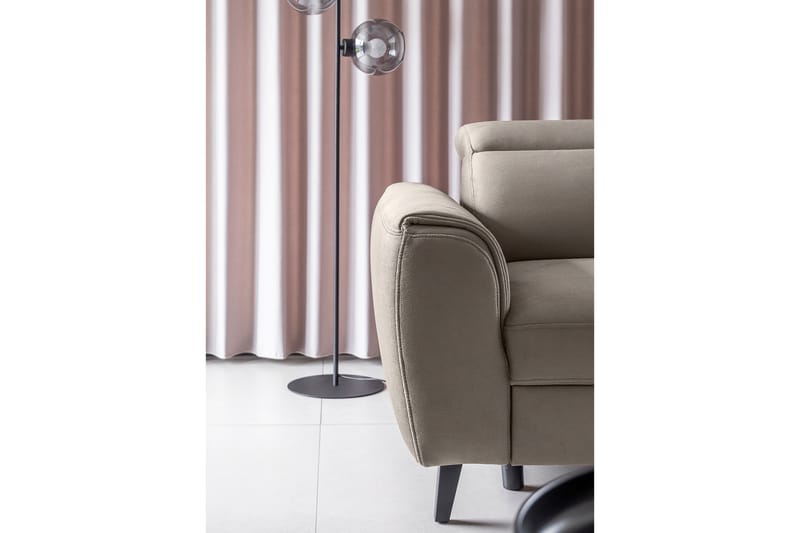 Praston Bäddsoffa m. Schäslong 3-sits Beige - Möbler - Vardagsrum - Bäddsoffor