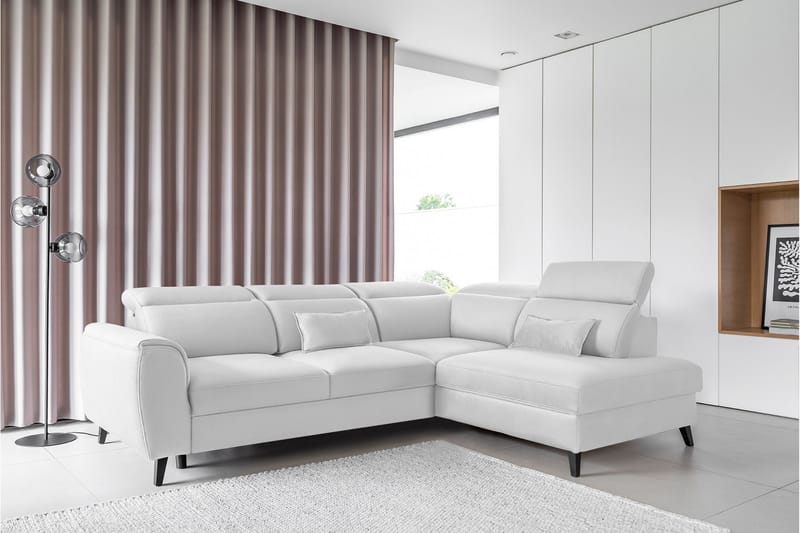 Praston Bäddsoffa m. Schäslong 3-sits Grå - Möbler - Vardagsrum - Bäddsoffor
