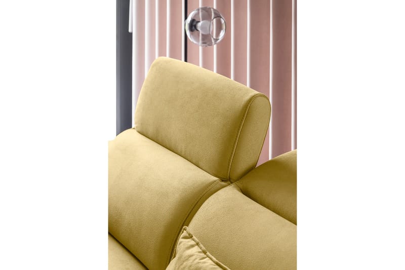 Praston Bäddsoffa m. Schäslong 3-sits Gul - Möbler - Vardagsrum - Bäddsoffor
