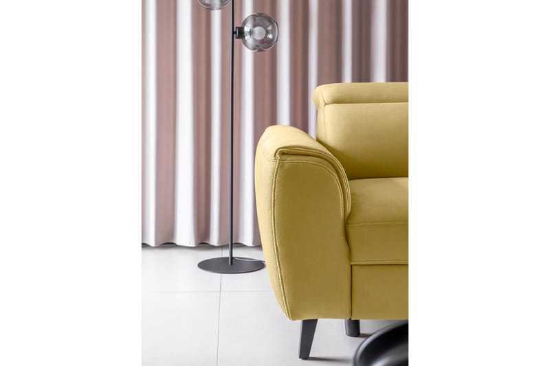 Praston Bäddsoffa m. Schäslong 3-sits Gul - Möbler - Vardagsrum - Bäddsoffor