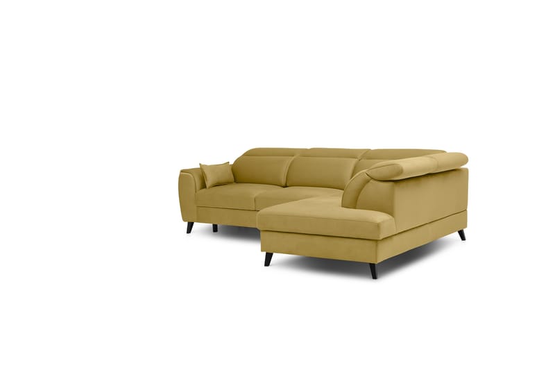 Praston Bäddsoffa m. Schäslong 3-sits Gul - Möbler - Vardagsrum - Bäddsoffor