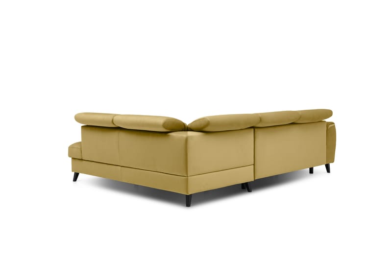 Praston Bäddsoffa m. Schäslong 3-sits Gul - Möbler - Vardagsrum - Bäddsoffor