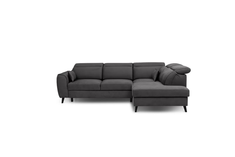 Praston Bäddsoffa m. Schäslong 3-sits Mörkgrå - Möbler - Vardagsrum - Bäddsoffor