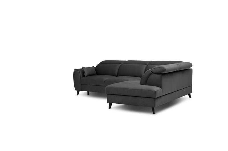 Praston Bäddsoffa m. Schäslong 3-sits Mörkgrå - Möbler - Vardagsrum - Bäddsoffor