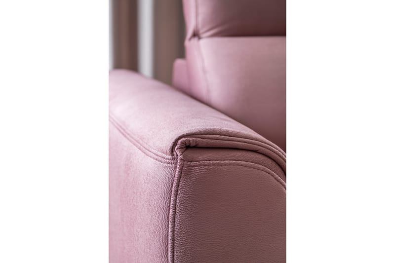 Praston Bäddsoffa m. Schäslong 3-sits Rosa - Möbler - Vardagsrum - Bäddsoffor