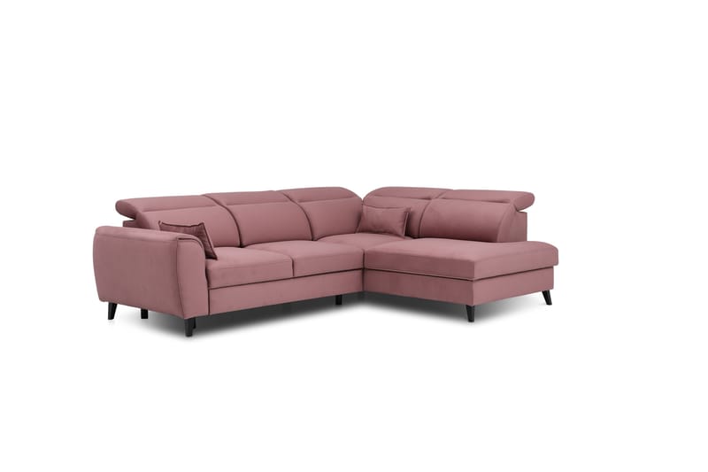 Praston Bäddsoffa m. Schäslong 3-sits Rosa - Möbler - Vardagsrum - Bäddsoffor