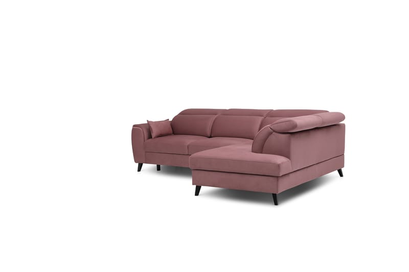 Praston Bäddsoffa m. Schäslong 3-sits Rosa - Möbler - Vardagsrum - Bäddsoffor