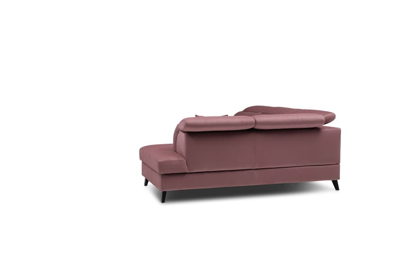 Praston Bäddsoffa m. Schäslong 3-sits Rosa - Möbler - Vardagsrum - Bäddsoffor